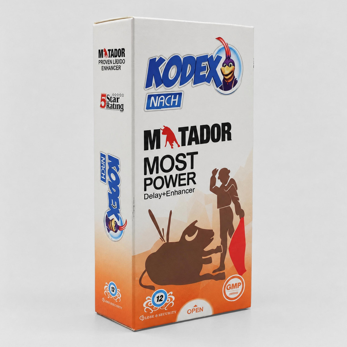 کاندوم ناچ کدکس ماتادور Matador — تأخیری، خاردار و حلقوی، بسته ۱۲ عددی