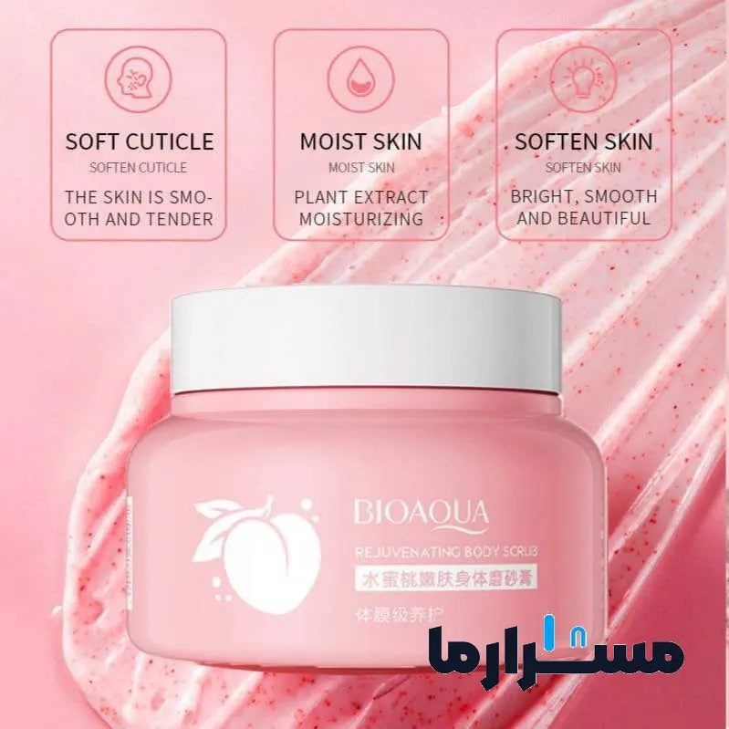 اسکراب سفیدکننده هلو بیوآکوا